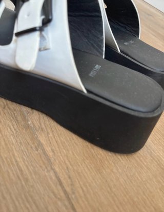Sandalias Plataforma Blancas y Negras