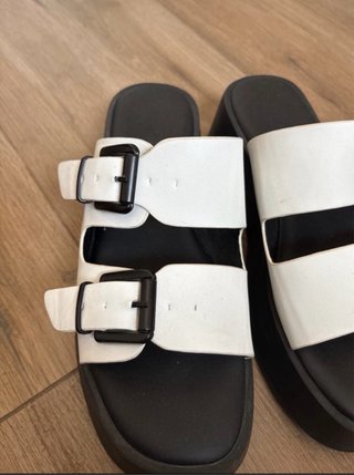 Sandalias Plataforma Blancas y Negras