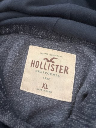 Sudadera Hollister con capucha gris