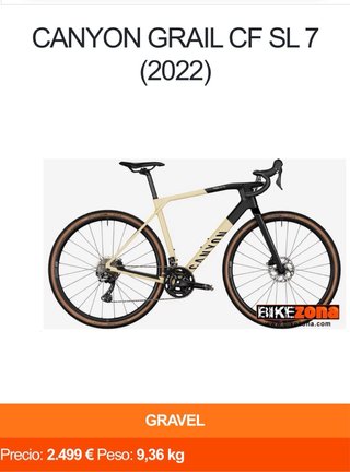 Bicicleta Gravel Canyon Carbono
