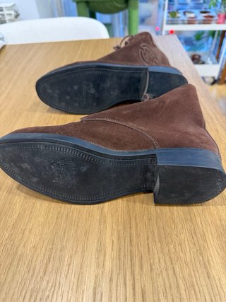 Botines de ante marrones talla 39