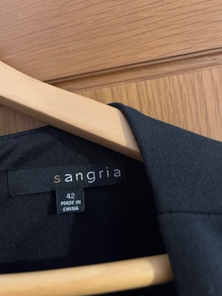 Vestido de fiesta negro, gris y blanco