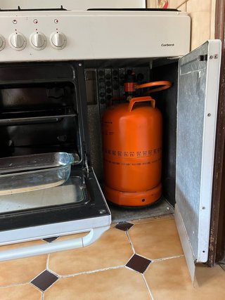 Cocina horno gas integrado portabombona Corberó wo