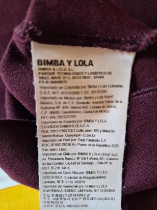 Blusa Bimba y Lola Morada Botones