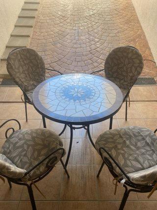 Mesa y 4 Sillas de Jardín Mosaico