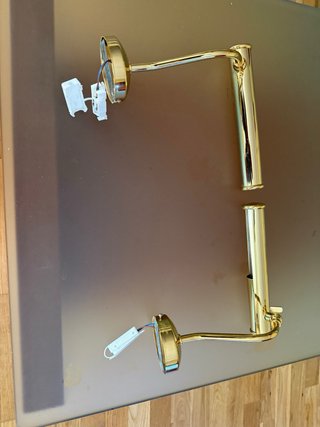 Apliques de pared dorados metal
