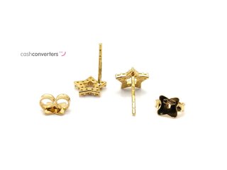 pendientes oro 18k con piedra con circonita
