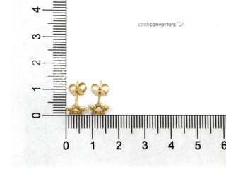 pendientes oro 18k con piedra con circonita