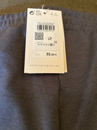 Pantalón mujer cintura elástica gris Nuevo