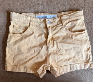 Pantalón corto niña Denim Co. amarillo talla 11-12