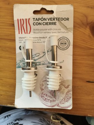 2 Tappi Versatori con Chiusura IRIS in Acciaio Inox
