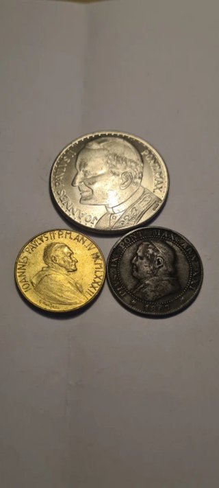 Lote 3 Monedas Vaticano Juan Pablo II