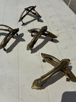 Maniglie Ottone Vintage - Set 5 Pezzi