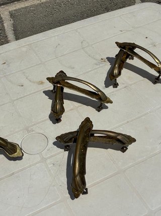 Maniglie Ottone Vintage - Set 5 Pezzi