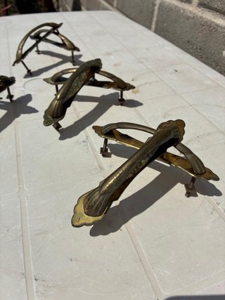 Maniglie Ottone Vintage - Set 5 Pezzi
