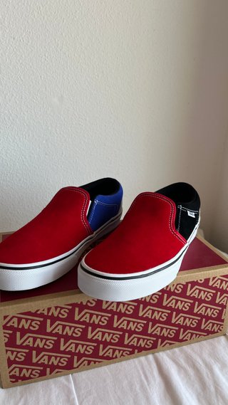 Vans Asher Rally Rojo/Blanco Talla 38.5