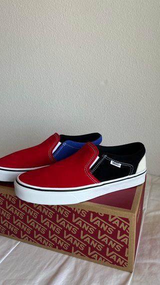 Vans Asher Rally Rojo/Blanco Talla 38.5