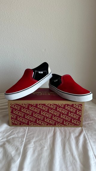 Vans Asher Rally Rojo/Blanco Talla 38.5