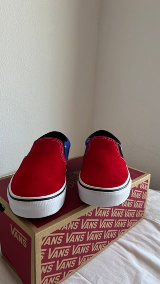 Vans Asher Rally Rojo/Blanco Talla 38.5
