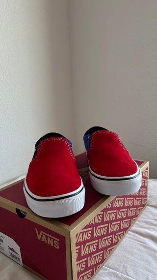 Vans Asher Rally Rojo/Blanco Talla 38.5