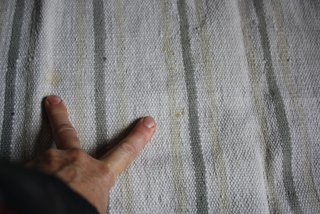 Tappeto in cotone a righe