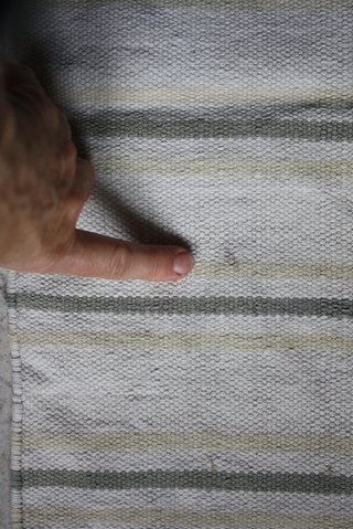 Tappeto in cotone a righe