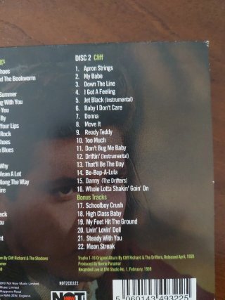 Cliff Richard - Cliff Sings CD