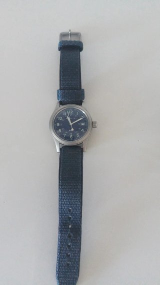 Reloj Hamilton Azul y Plateado