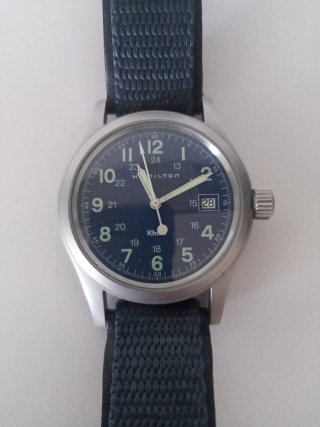 Reloj Hamilton Azul y Plateado