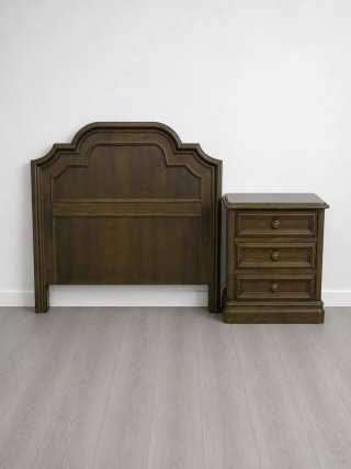 Conjunto habitación cabecero mesita cama 90-105