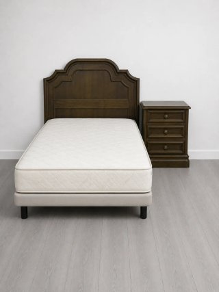 Conjunto habitación cabecero mesita cama 90-105