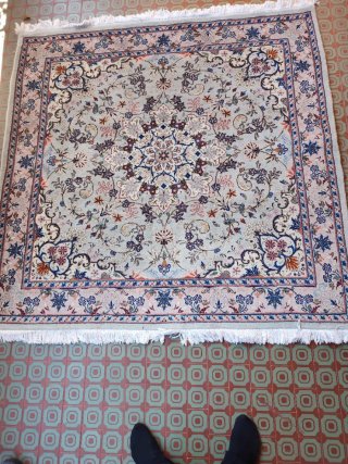 2 Tappeti Persiani Yazd Lana e Seta
