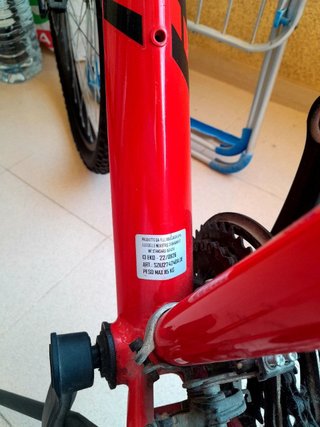 Bicicleta Montaña 27.5 Roja HOGAN