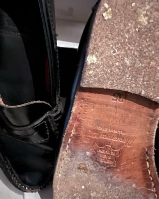 Mocasines Cuero Negro Niño Talla 35