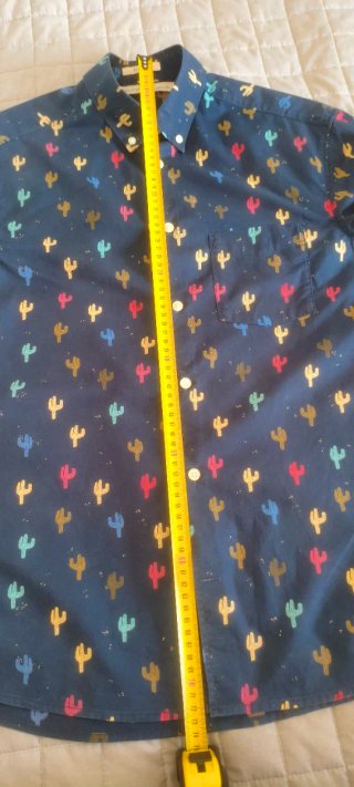 Camisa Cactus Azul Oscuro Talla M