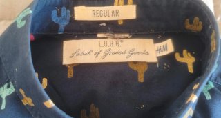 Camisa Cactus Azul Oscuro Talla M