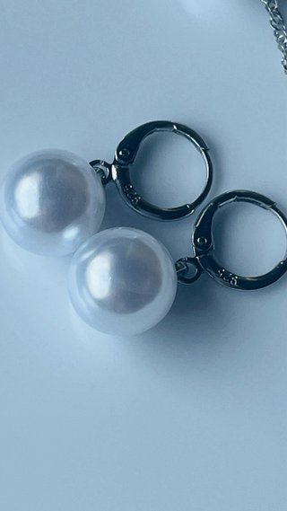 Set Collana e Orecchini Perle Argento