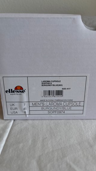 Zapatillas Ellesse Burdeos Talla 41