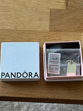 Colgante Pandora Etiqueta Grabable Plata