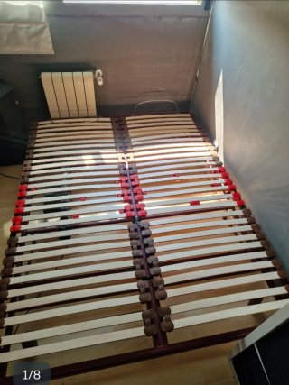 Somier de láminas 150 cm con regulación lumbar