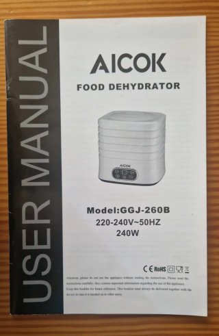 Deshidratador AICOK muy buen estado, poco uso.