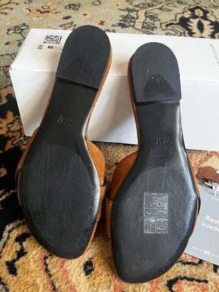 Sandali H&M Pelle Marrone Tg 39