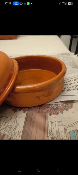 3 cazuelas de barro