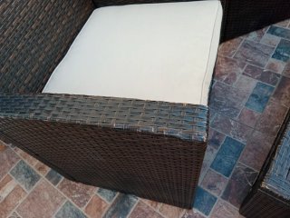 Conjunto Sofá Exterior Ratán Marrón