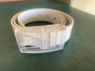 Cintura Bianca Silicone Jelly Golf Fashion