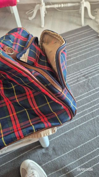 Bolso de viaje grande estilo escocés