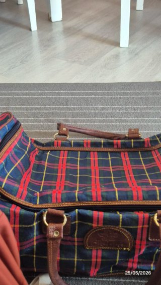 Bolso de viaje grande estilo escocés