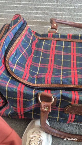 Bolso de viaje grande estilo escocés