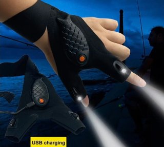 Guantes con linterna LED manos libres
