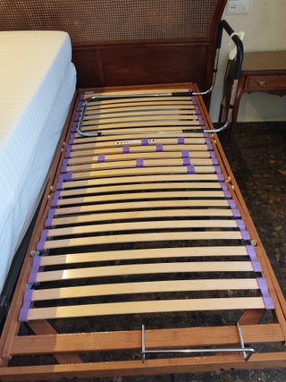 Cama articulada madera y metal